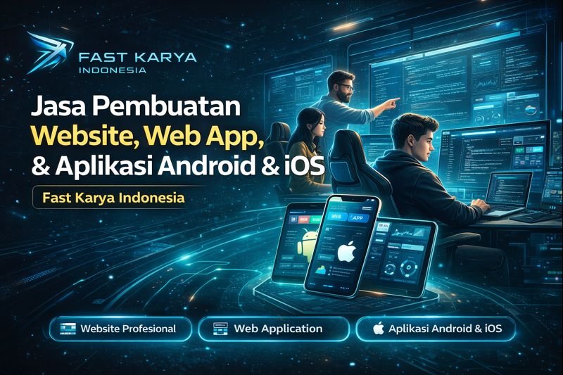 Jasa Pembuatan Website, Web App, dan Aplikasi Android & iOS – Fast Karya Indonesia