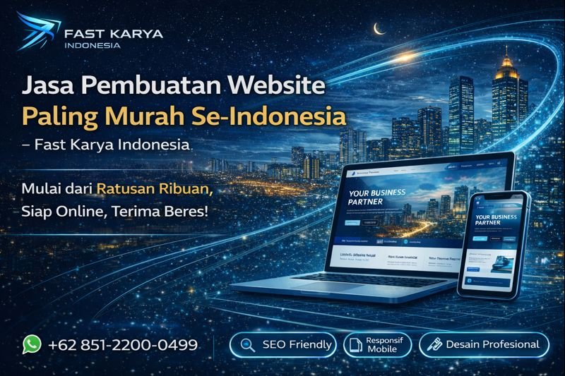 Jasa Pembuatan Website Paling Murah Se-Indonesia – Fast Karya Indonesia